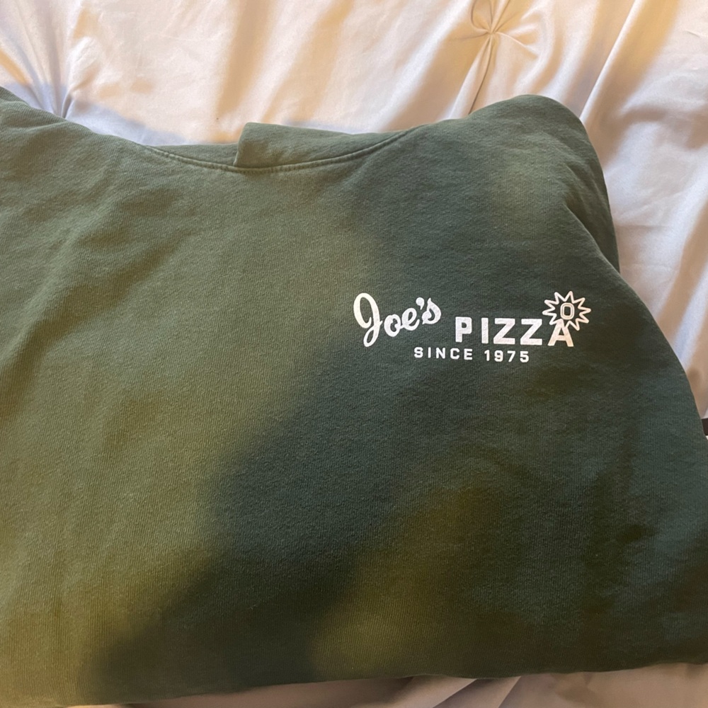 BRAND NEW WITH TAGS: Joe’s Pizza Hoodie in Dark Green